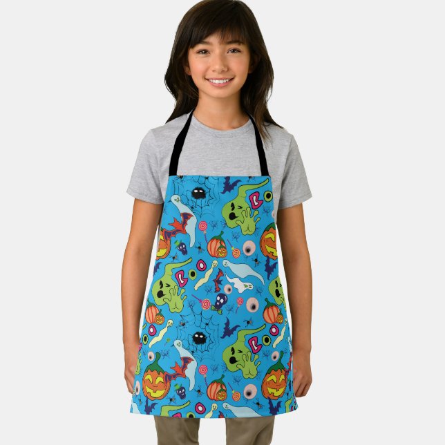Delantal Colección de diseño gráfico de Halloween (in situ)