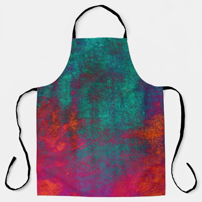 Delantal Colección de fondo rosa azul de cemento wallabstra (Anverso)