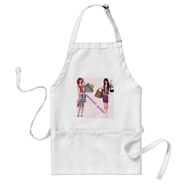 DELANTAL  COLECCIÓN DE LA REINA DE LAS COMPRAS (Frente)
