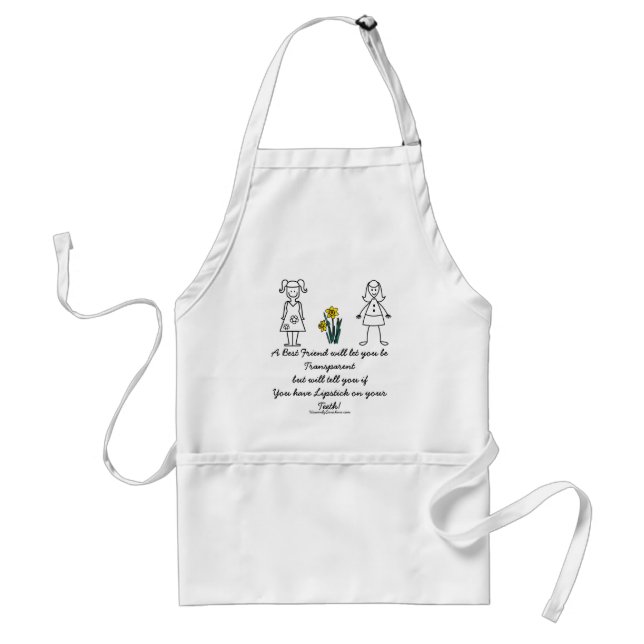Delantal Colección de los mejores amigos transparente (Frente)
