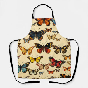 Delantal Colección de Mariposas Vintage Patrón
