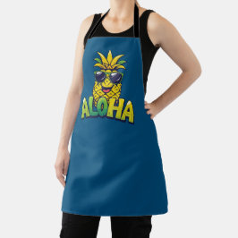 Delantal Colección de piña de Aloha Apron Verde azulado