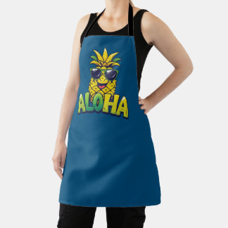 Delantal Colección de piña de Aloha Apron Verde azulado