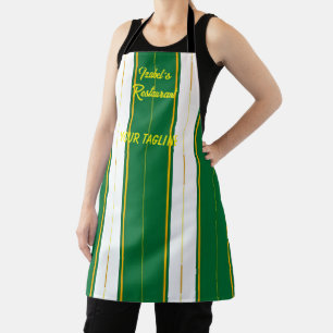 Delantal Colección de textura de oro verde de lujo