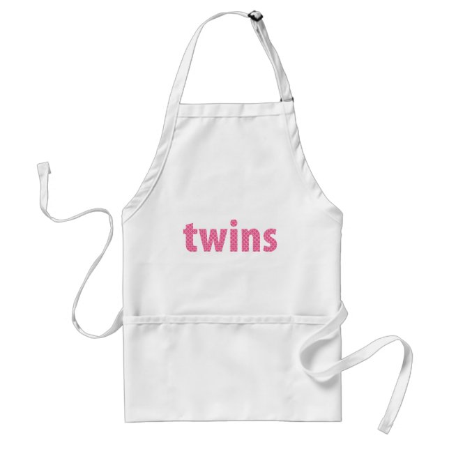 Delantal COLECCIÓN DE TWINS - chicas {rosado} (Frente)