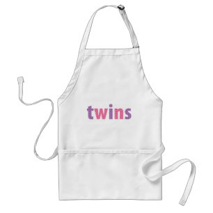 Delantal COLECCIÓN DE TWINS - chicas {violeta + rosa}