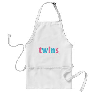 Delantal COLECCIÓN DE TWINS - mixto {aqua + rosa}