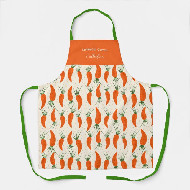 Delantal Colección de Zanahorias Botánicas (Anverso)