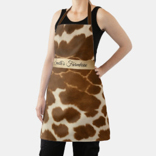 Delantal Colección elegante de cuero falso de vaca de moda