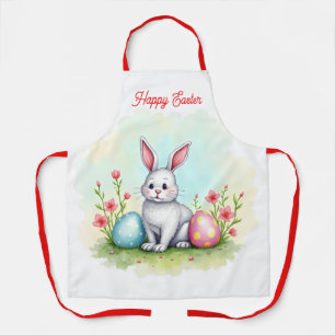 Delantal Colección hermosa y linda del conejo de Pascua