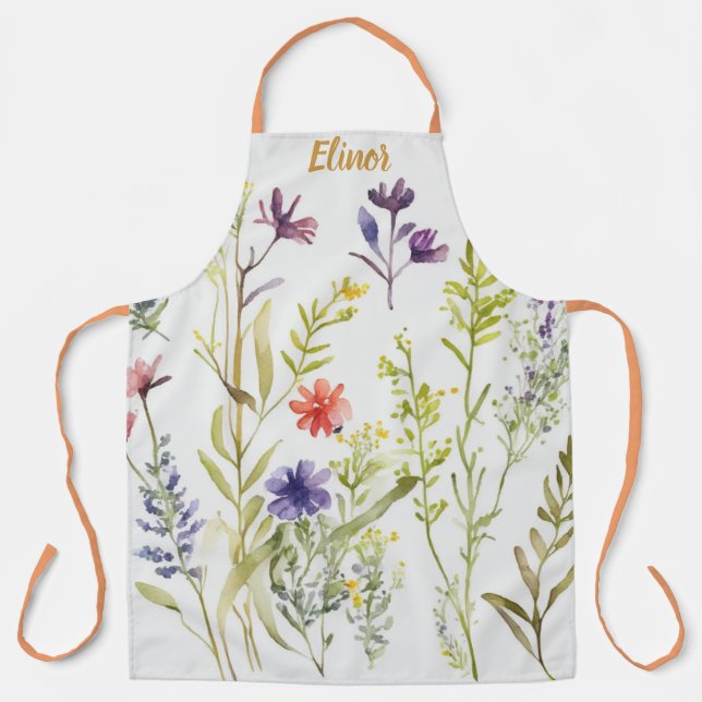 Delantal Colección Picnic Plates - Flores silvestres de Bon (Anverso)