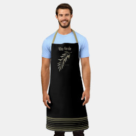 Delantal Colección Vita Verde Negro