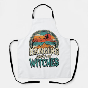 Delantal Colgando Con Mis Brujas Diseño Vintage de Hallowee