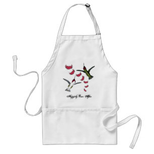 Delantal Colibríes Grunge Corazones con Alas