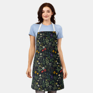 Delantal Collage de flores silvestres