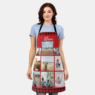 Delantal Collage de fotos de familia personalizada de Buffa