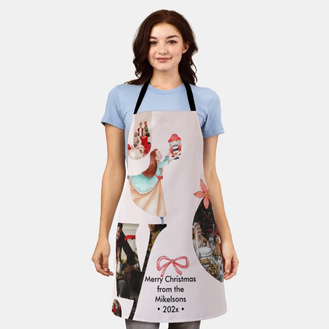 Delantal Collage de fotos moderno de la familia Joy (Gastado)