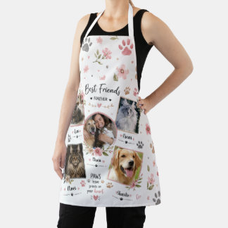 Delantal Collage de Fotos Personalizadas de Mascotas con Es