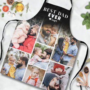 Delantal Collage de Fotos Personalizadas Mejor Papá