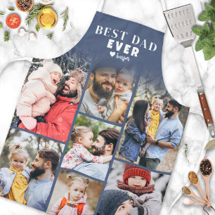 Delantal Collage de Fotos Personalizado Mejor Papá