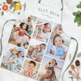 Delantal Collage de fotos personalizado Mom Apron