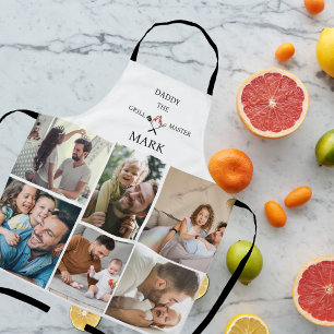 Delantal Collage de fotos personalizado-Papi el padre maest