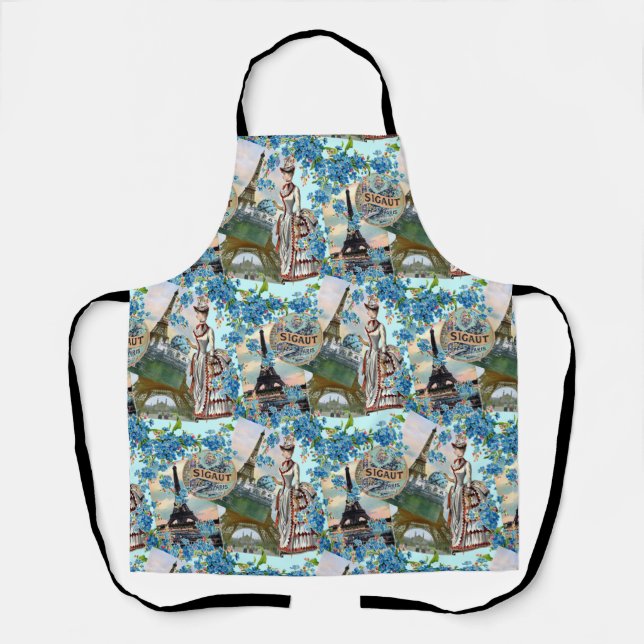 Delantal Collage Francés Antiguo (Anverso)