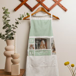 Delantal Collage moderno foto de papá mejor regalo<br><div class="desc">Modern Mint Collage Photo Dad Best Gift es un regalo único y personalizado que es perfecto para cualquier ocasión, como el Día del Padre, los cumpleaños o cualquier otro día especial que honre a los padres. Este regalo está diseñado para mostrar los momentos y recuerdos especiales que has compartido con...</div>
