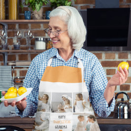 Delantal Collage moderno foto de una abuela feliz día de gr