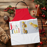 Delantal Collage Photo Y Colorful Joyful | Regalo de vacaci<br><div class="desc">Collage Photo Y Colorful Joyful | Regalo de vacaciones</div>