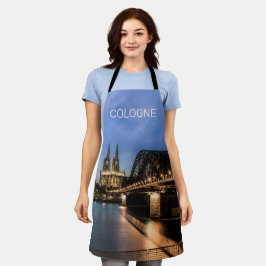 Delantal Cologne Cityscape Alemania Dom Noche Souvenir