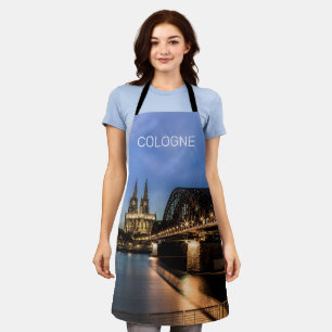 Delantal Cologne Cityscape Alemania Dom Noche Souvenir