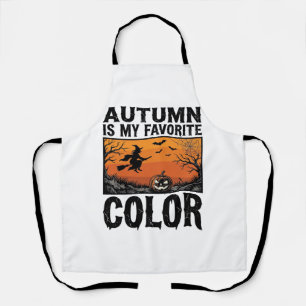 Delantal Color Favorito De Otoño Vector De Calabaza De Hall