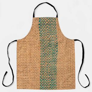 Delantal Color marrón del paño de chaqueta natural texturad