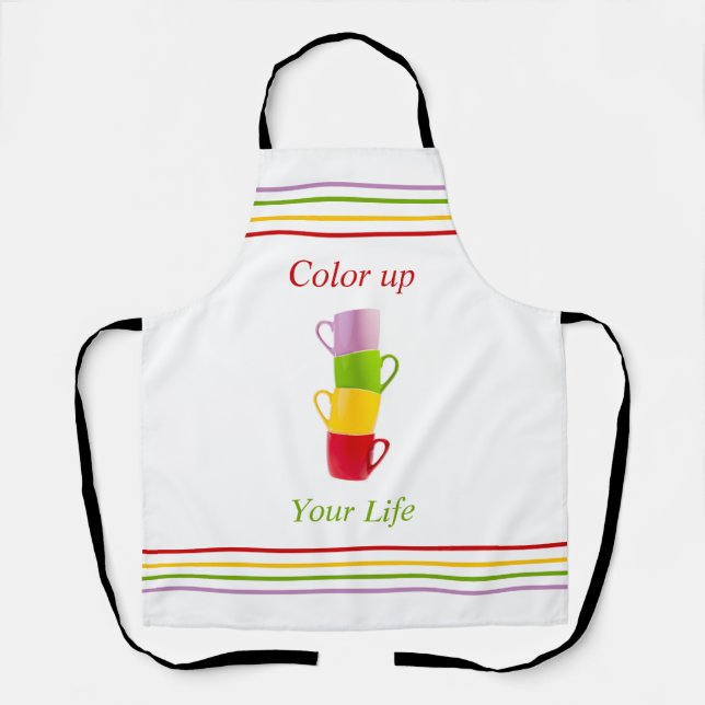 Delantal Color moderno en tu vida taza de café (Anverso)