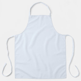 Delantal Color negro azul pastel blanco sólido