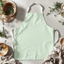 Delantal Color sólido pastel Pistachio | Clásica | Elegante