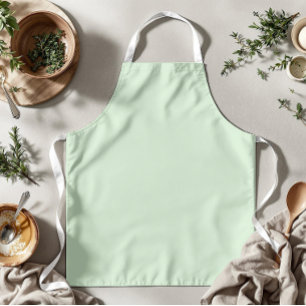 Delantal Color sólido pastel Pistachio   Clásica   Elegante