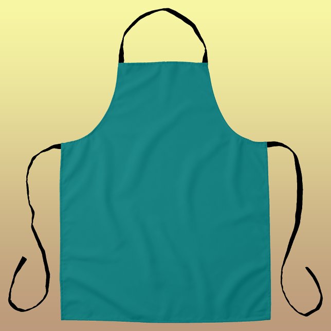 Delantal Color sólido verde azulado | Clásica | Elegante (Subido por el creador)