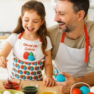 Delantal Coloreador De Huevos Cute Pascua 