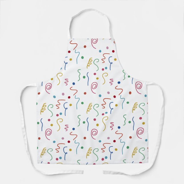 Delantal Colored Party Confetti Pattern (Anverso)