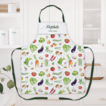 Colores Acuarela Verduras Nombre Personalizado