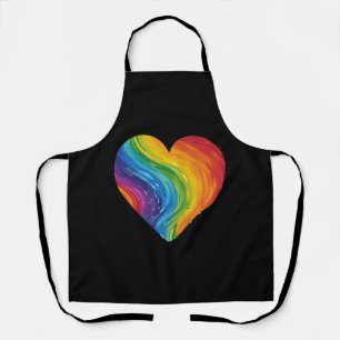 Delantal Colores de amor Corazón LGBT por aceptación iguald