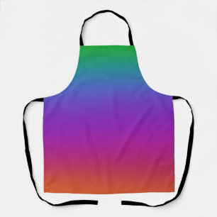 Delantal Colores de arcoiris oscuros en el Apron