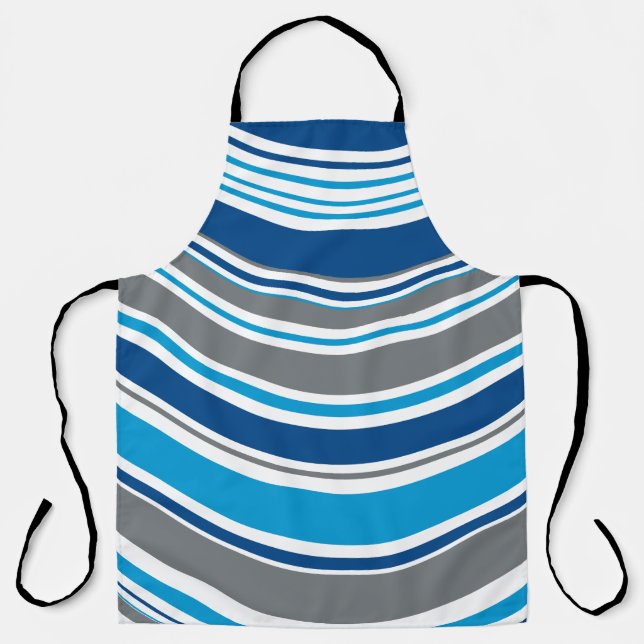 Delantal Colores estilo retro olas  (Anverso)