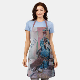 Delantal colores mullidos muy suaves como la pintura de Mon