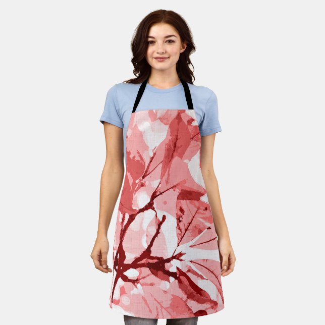 Delantal Colores otoñales, hojas 3 (Gastado)