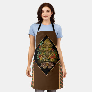 Delantal Colores retro vintage Mushroom & Moth Art