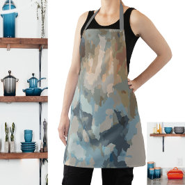 Delantal Colores rústicos y modernos de la naturaleza forma