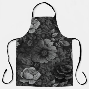 Delantal Colores silenciados únicos estampado floral vintag